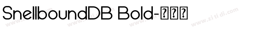 SnellboundDB Bold字体转换